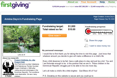 Crowdsourced Fundraising Firstgiving