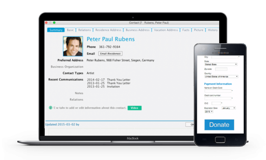 Basic CRM Sumac Nonprofit Software