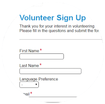 Volunteer-management-software-signup-form