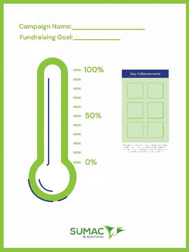 Free Fundraising Thermometer Sumac